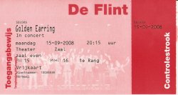 Golden Earring show ticket Amersfoort - De Flint